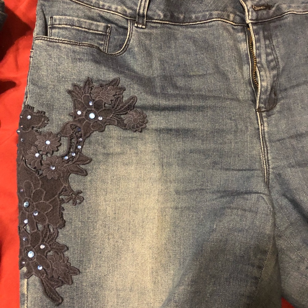 Appliqué jeans